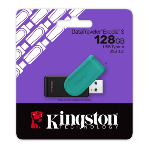 Kingston 128GB Portable USB 3.2 Gen 1 DT Exodia S